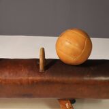 Large Vintage Leather Medicine Ball