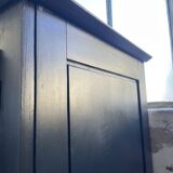 Brutalist black sideboard from the 60s