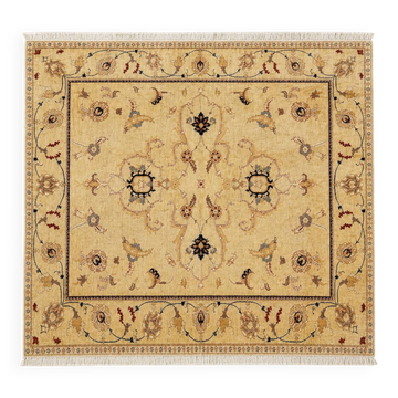 Hand-knotted Oriental rug in wool, 287 × 237 cm
