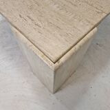 Italian travertine coffee table, 1980's