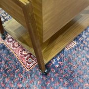 English mahogany sewing cabinet from the 1970s