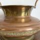 Large amphora or vintage planter in copper and brass