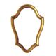 Miroir mural vintage en bois doré