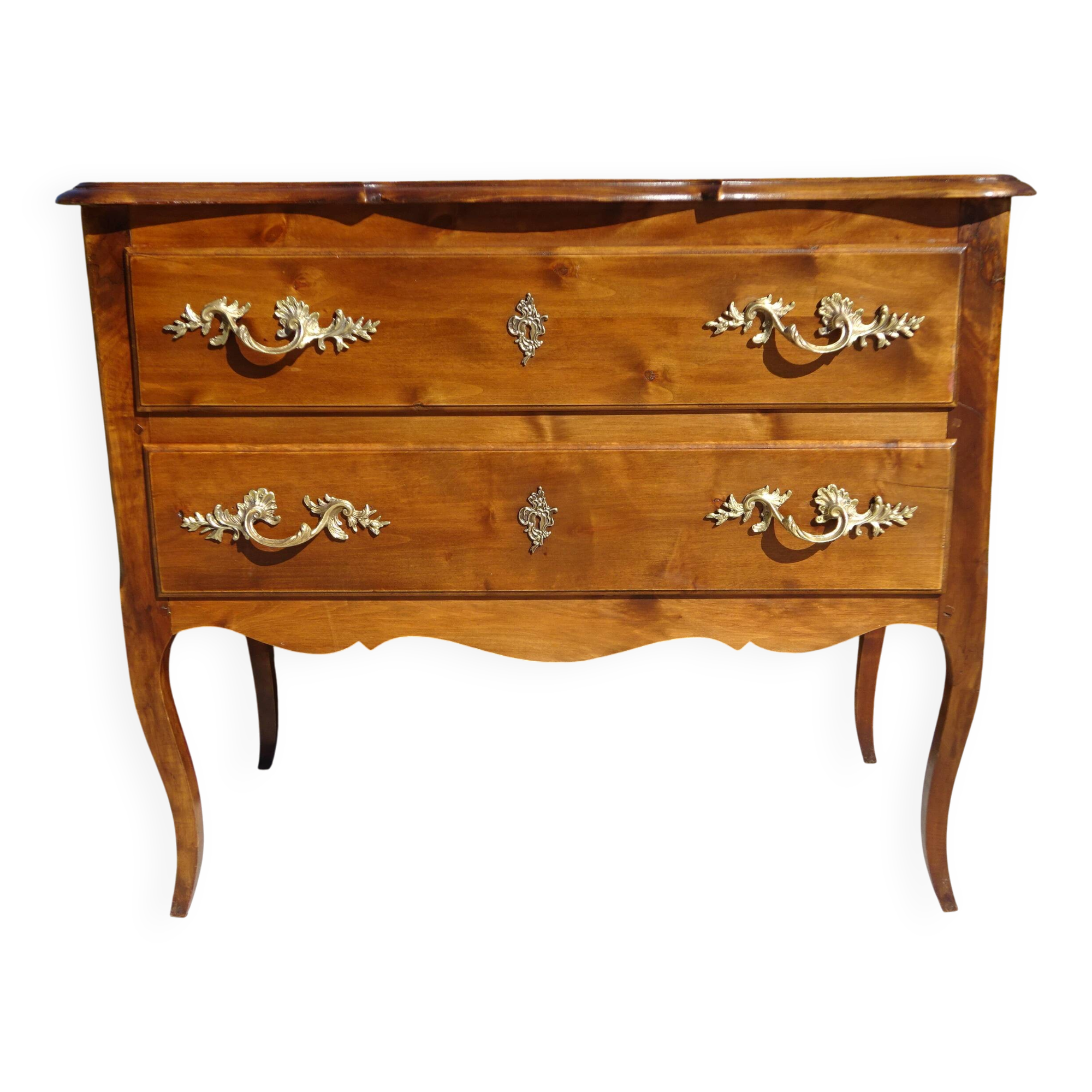 Commode 2 tiroirs de style Louis XV