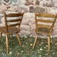 Series of 20 Scandinavian chairs or vintage wooden bistro
