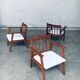 Mid-Century Modern Dutch Armchair Set, Netherlands, 1950s, Set of 3