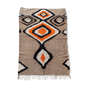 Tapis kilim berbère marocain marron