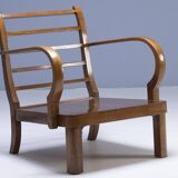 Paire de fauteuils Thonet, structure en bois courbé, années 1940