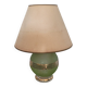 50s lamp with granite glass and gold trim