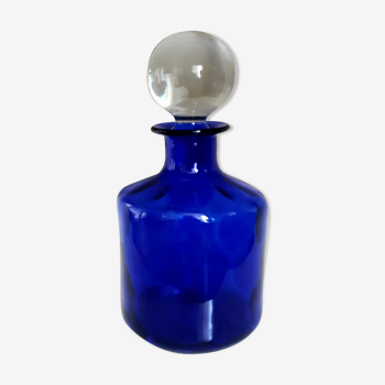 Flacon bouteille décoratif bleu