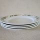 4 plates iron earth Mimosa Creil-Montereau