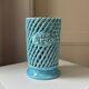 Woven ceramic vase