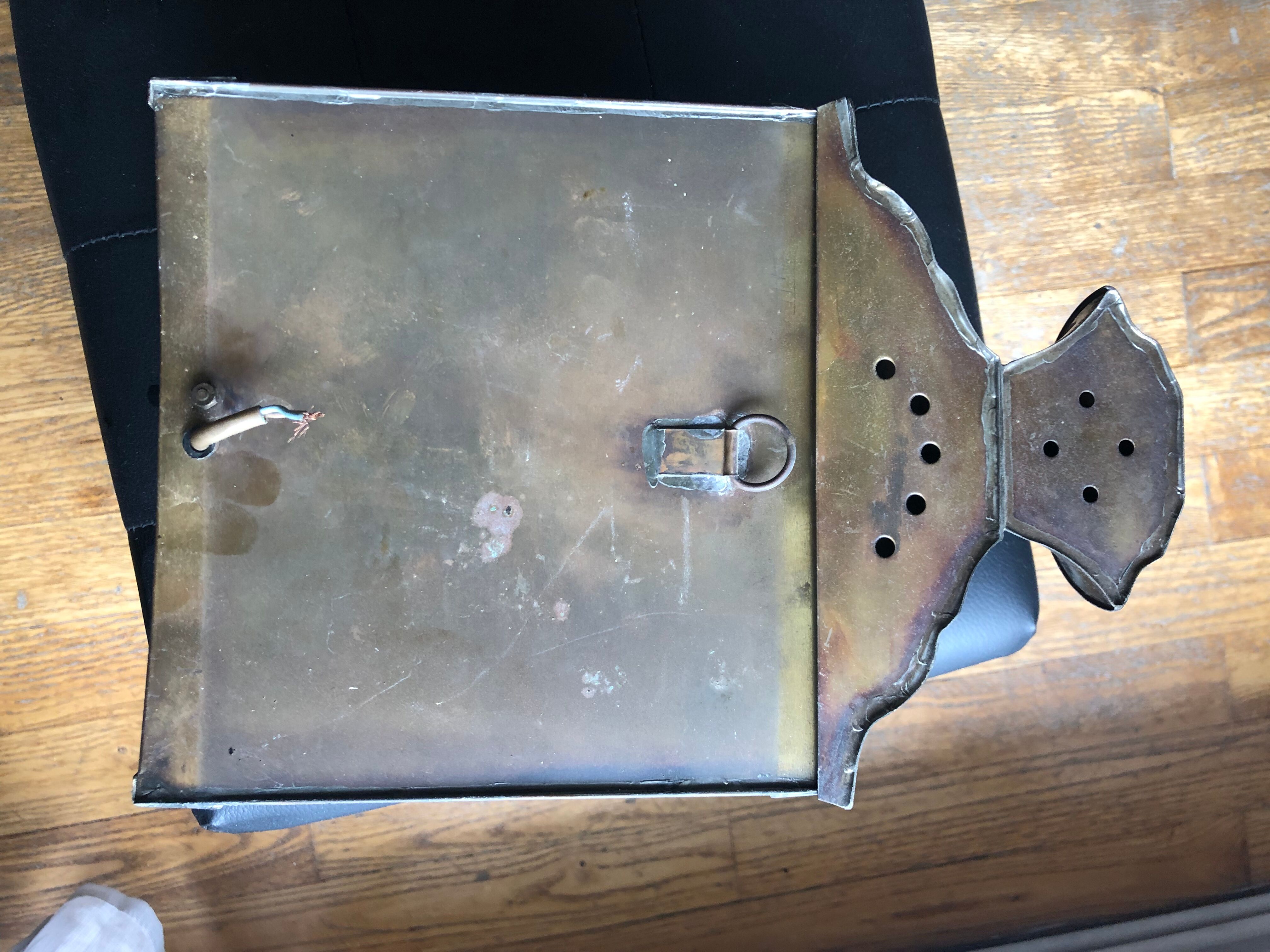 Vintage and retro copper wall lantern