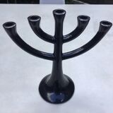 Contemporary chandelier in black cast iron