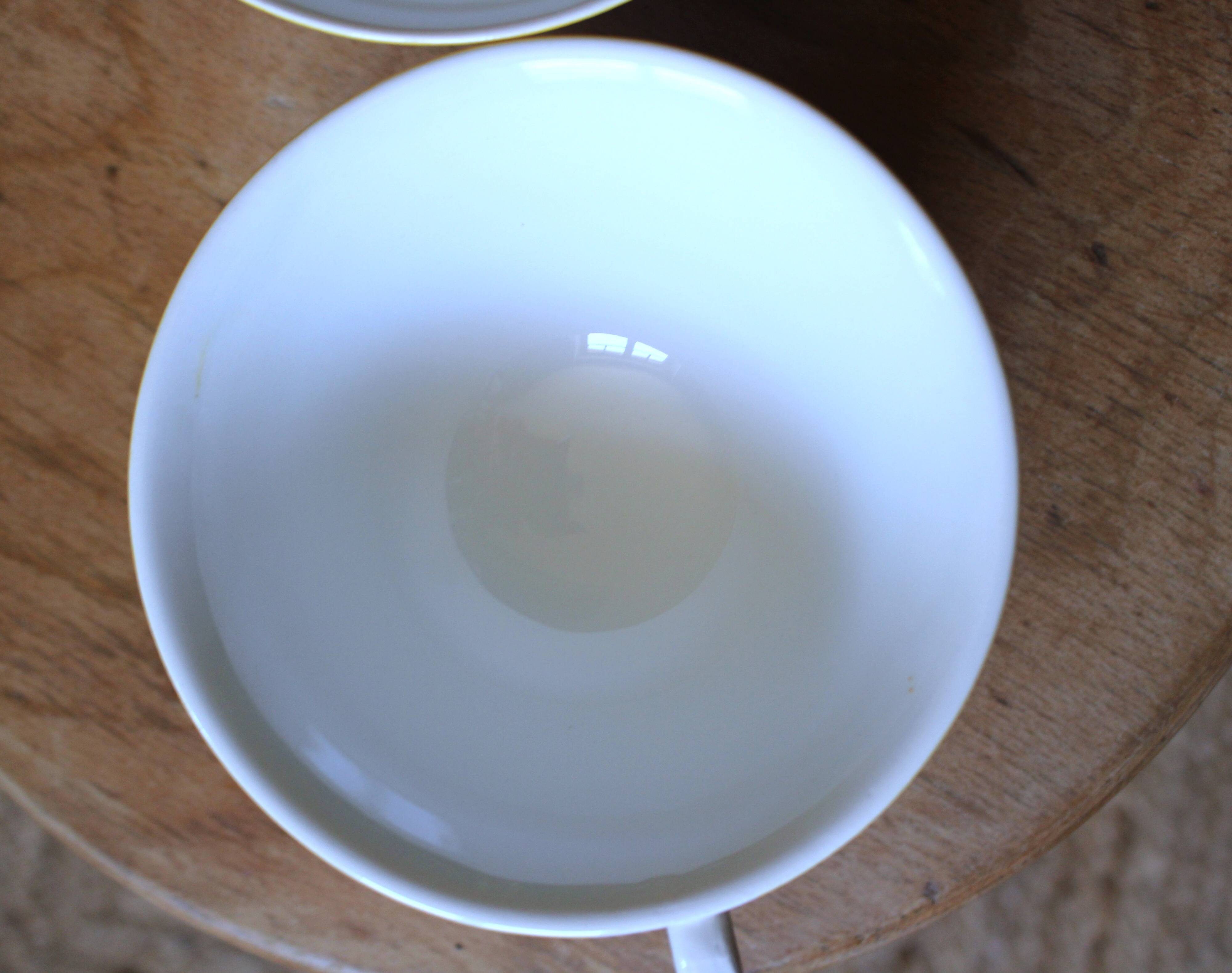 Two Large Yellow Polka Dot Cups Sarreguemines Vintage