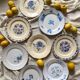 8 assiettes anciennes dépareillées en faïence
