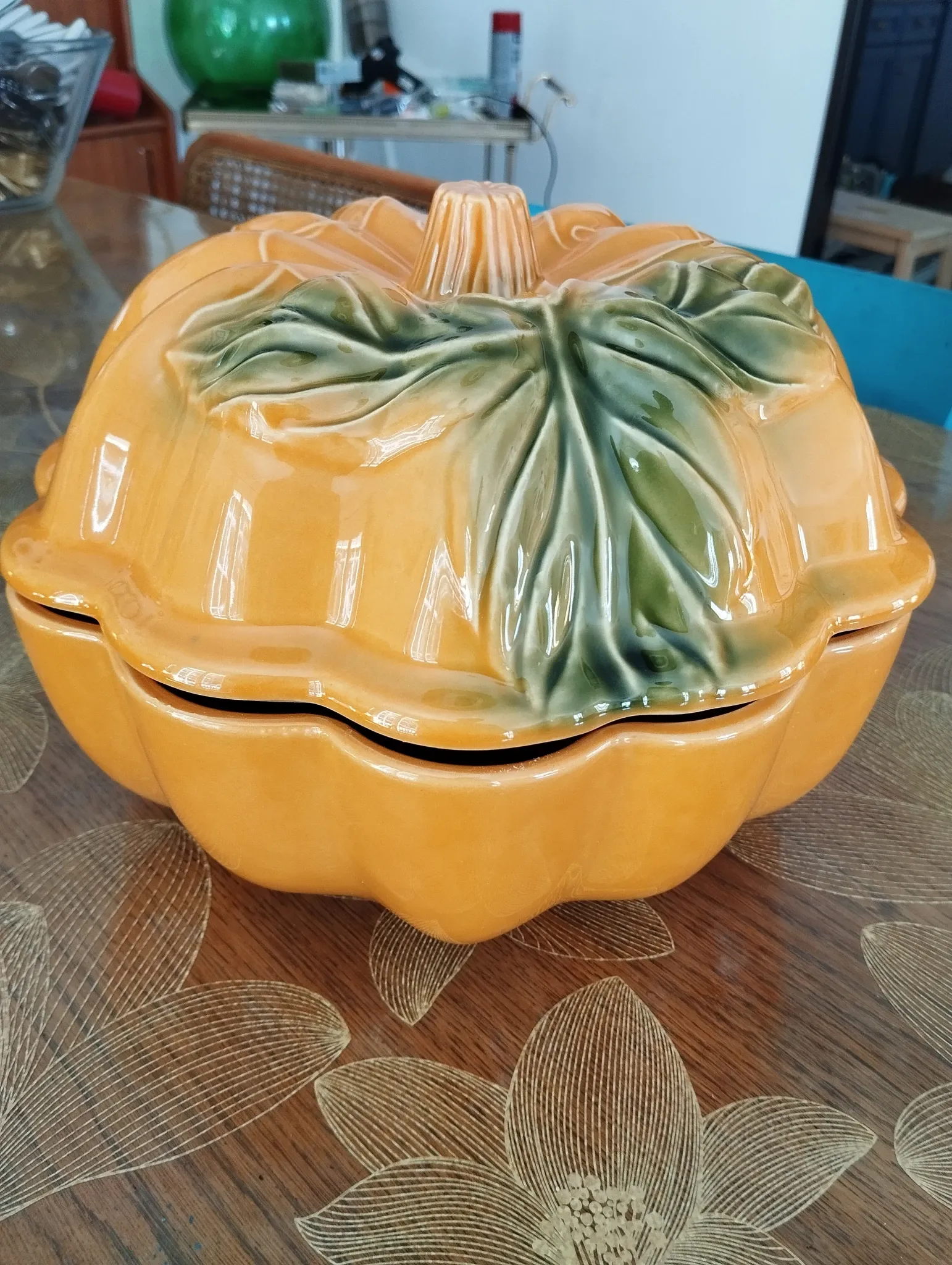Pumpkin soup tureen