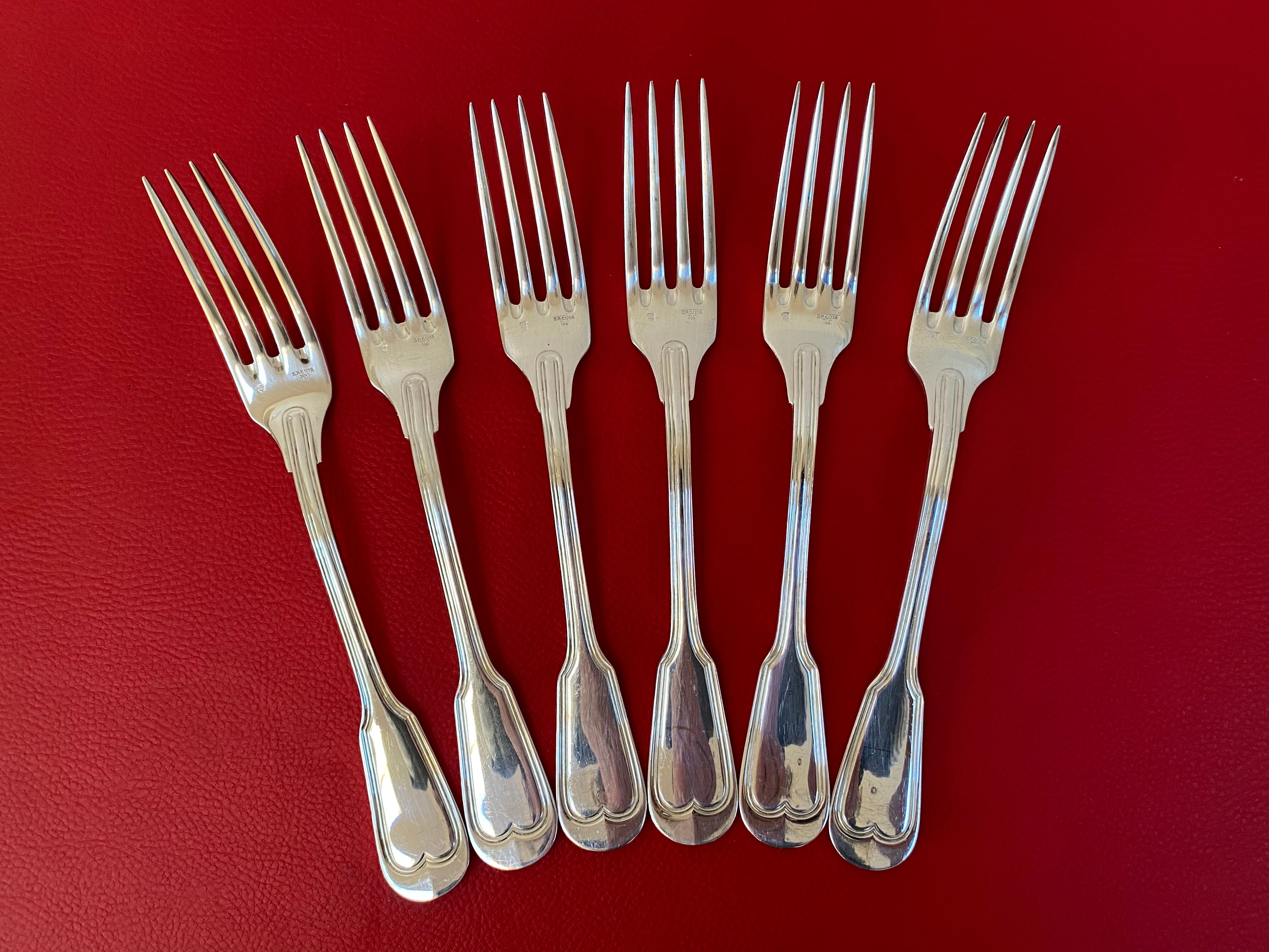 Ménagère Ercuis complete 6*4 silver metal cutlery