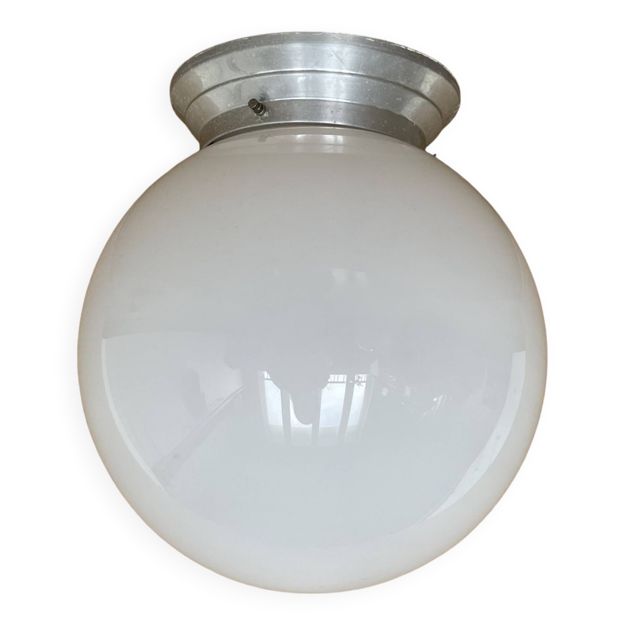 Grand plafonnier / opaline D25cm