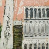 Venice in pink - oil dated 1958