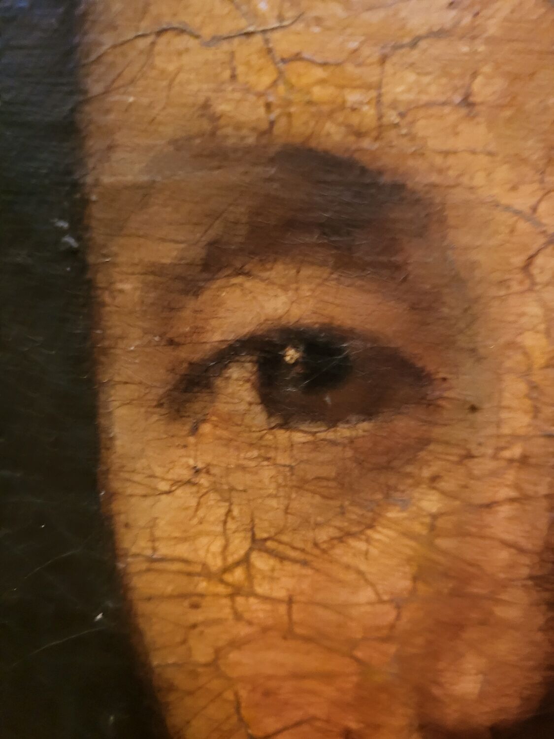Oil portrait on canvas 19th century