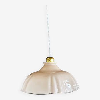 Vintage opaline pendant light