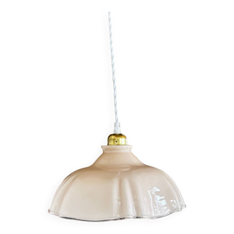 Vintage opaline pendant light