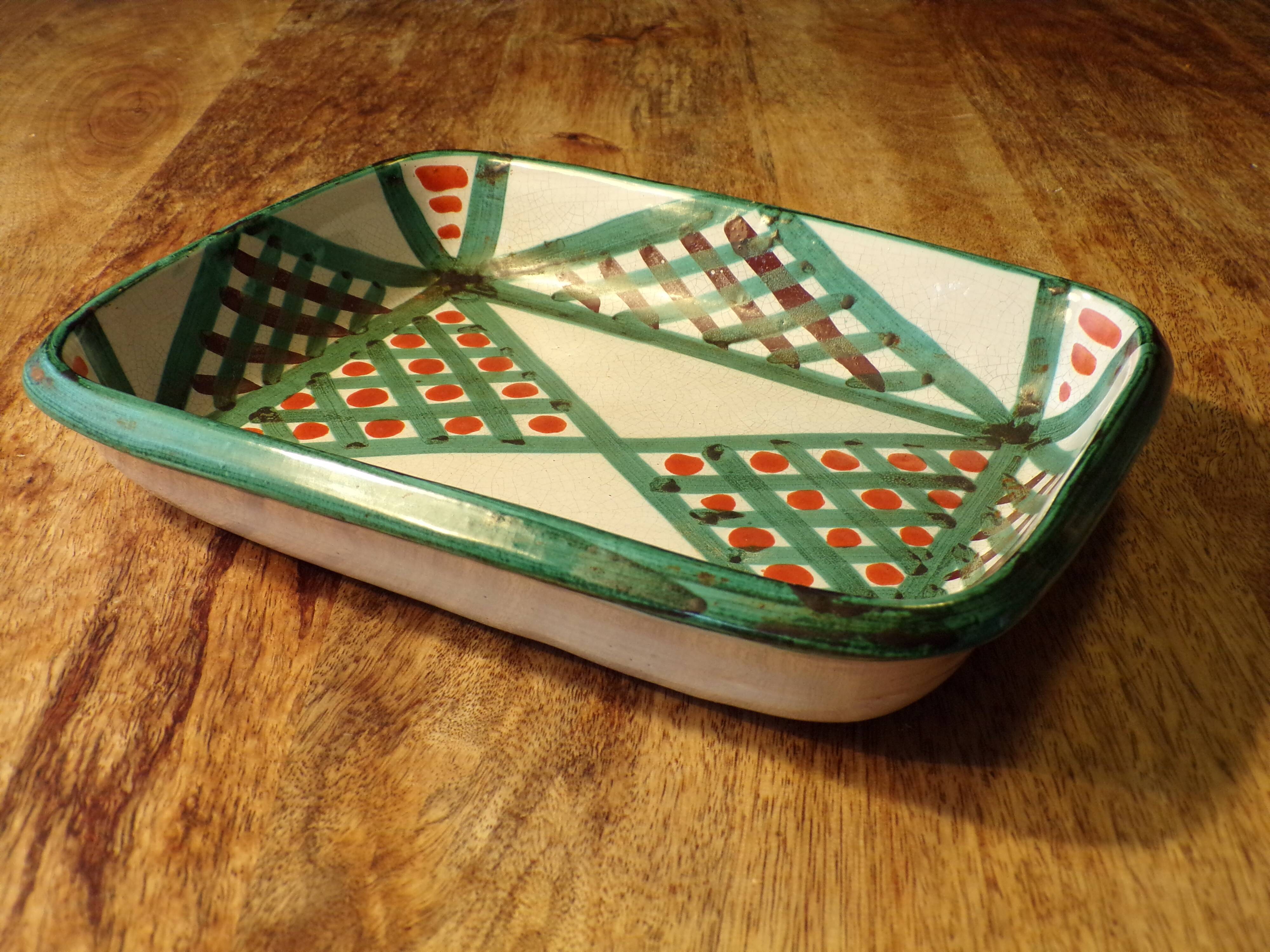 Antoine Fazzio Vallauris dish 22x29 cm