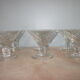 6 old champagne glasses