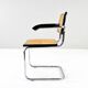 Set of Four Mid-Century Italian Modern Marcel Breuer B64 Cesca Chairs, 1970