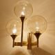 Large vintage glass sconce from Sciolari
