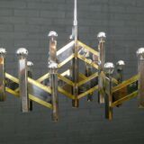 Lustre de chez Sciolari, italie années 1970