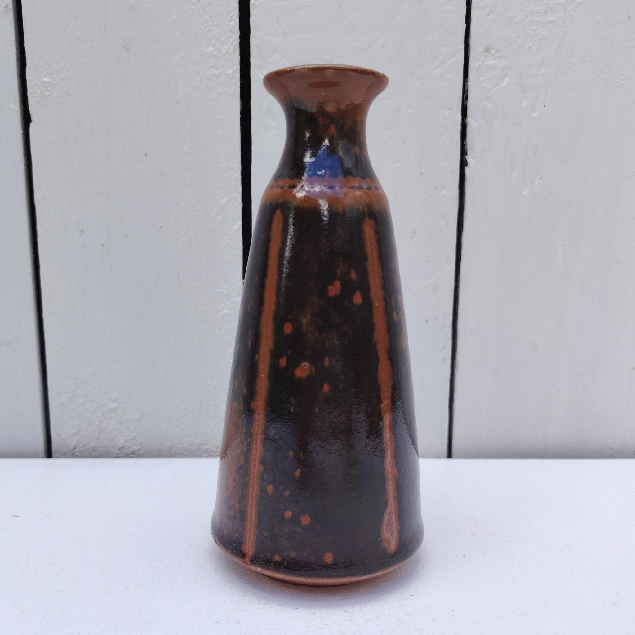 Conical soliflore vase, La Colombe pottery, M. Brault