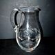 Antique Louis XVI ribbon basket carafe pitcher acid etching pantogravure