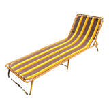 Camp bed, vintage sunbathing