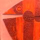 Large ceramic wall panel, stylised fish – 1960s