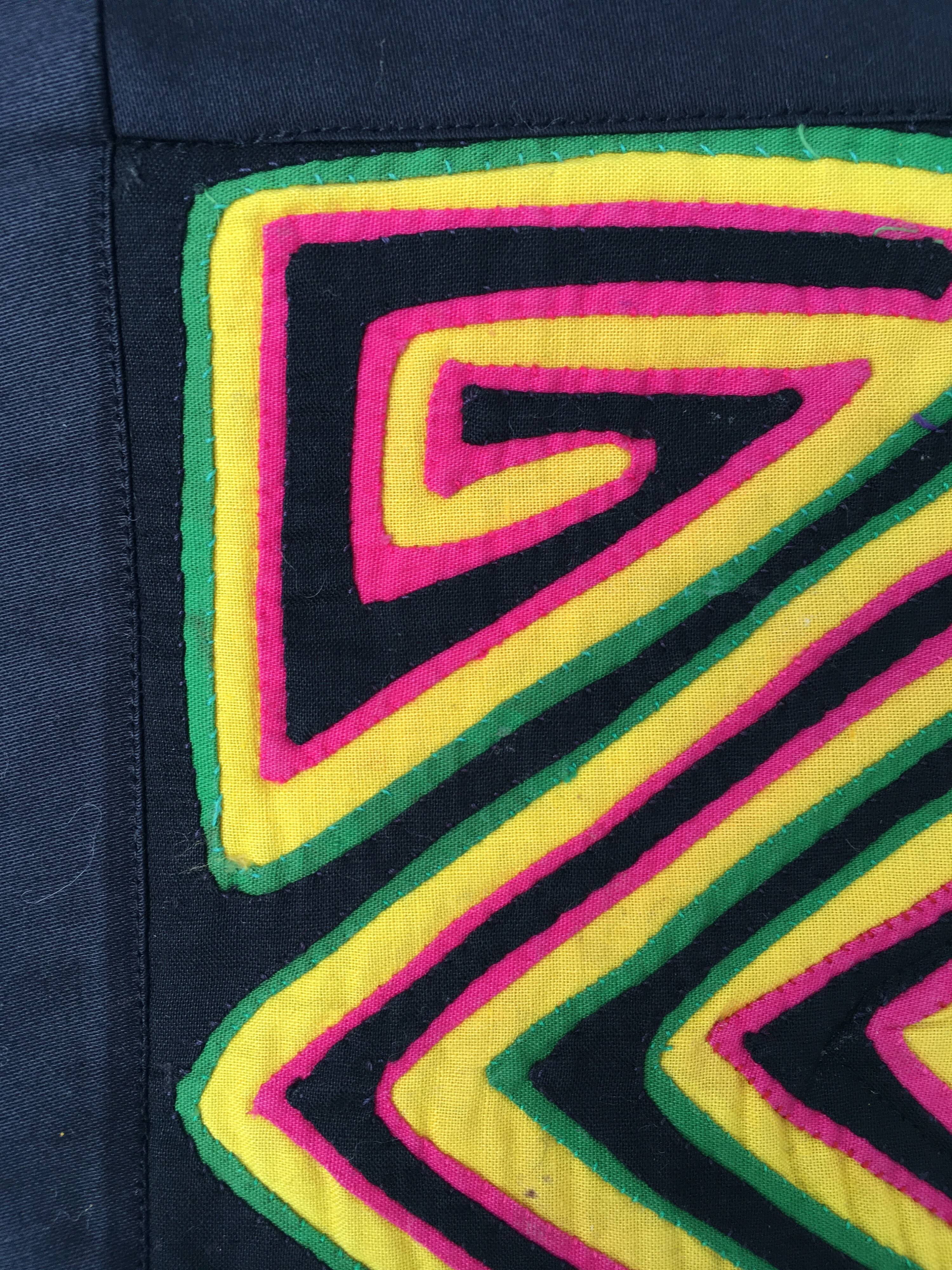 Textile table mola from Panama