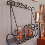 Vintage wall planter year 70 wrought iron