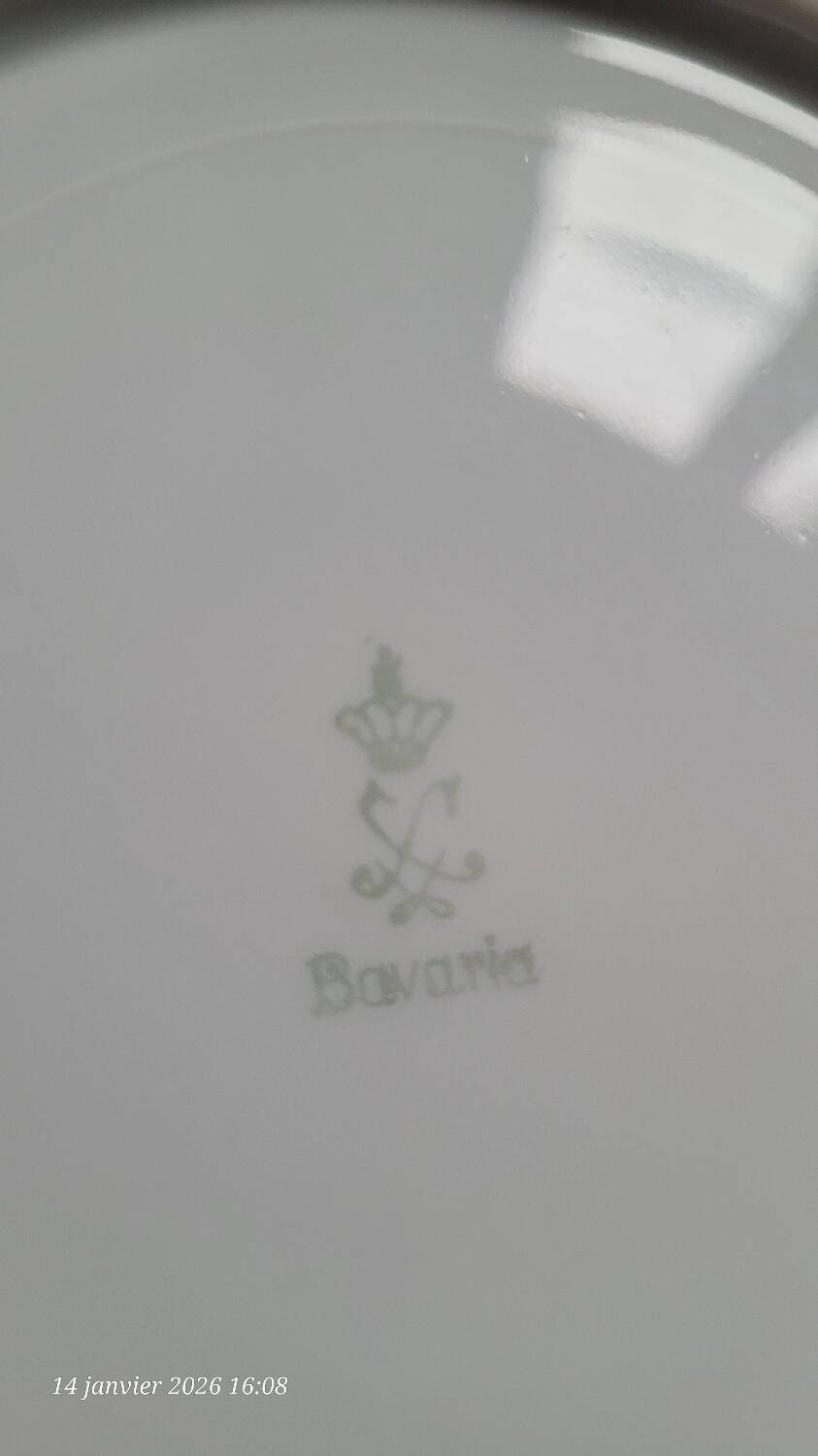 6 antique dessert plates from Bavaria