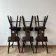 Set of six mid-century dining chairs