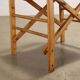 Vintage folding chair from the 1950s-60s in beech and fabric, Italy.
