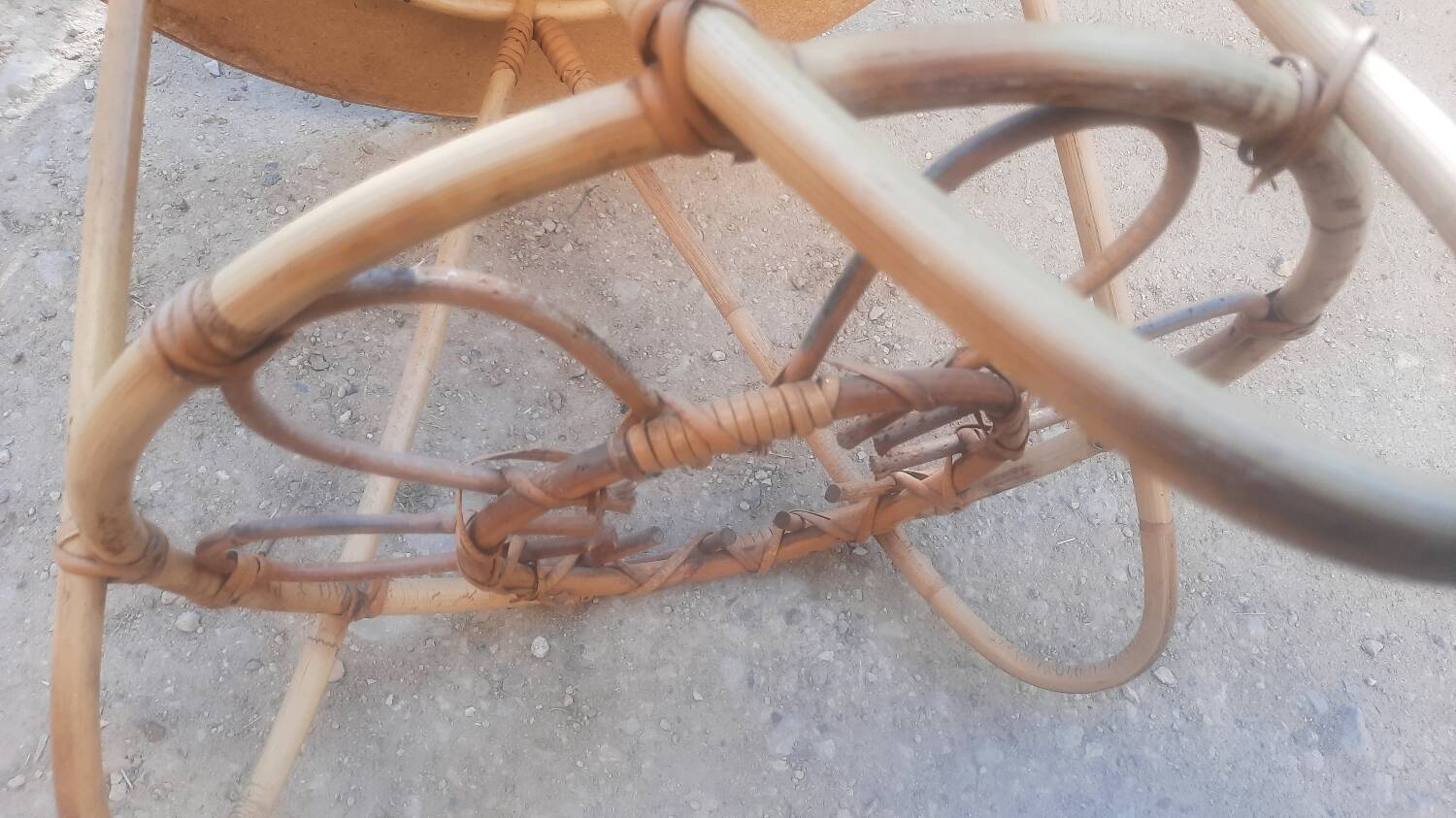 Rattan and bamboo garden furniture