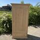 Wooden bonnetière, wardrobe/cupboard in raw wood.