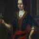 Ancien tableau portrait de noble dame école européenne