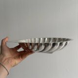 Large metal shell dish