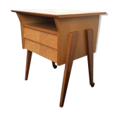 Bedside table oak 2 drawers