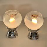 Pair of Murano Mazzega 70 bedside tables