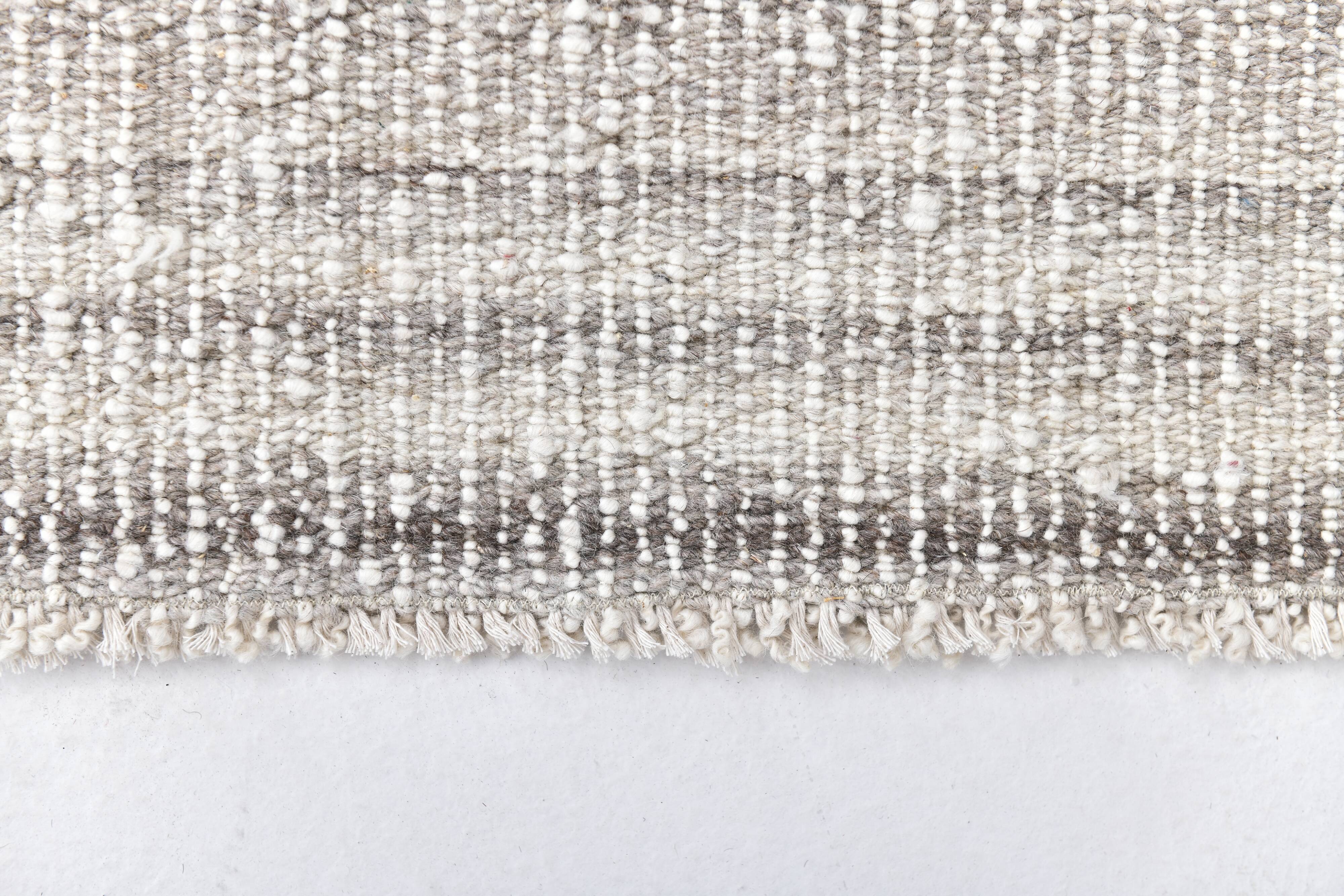 Cream brown wool runner rug, wool corridor rug for house , soft wool rug