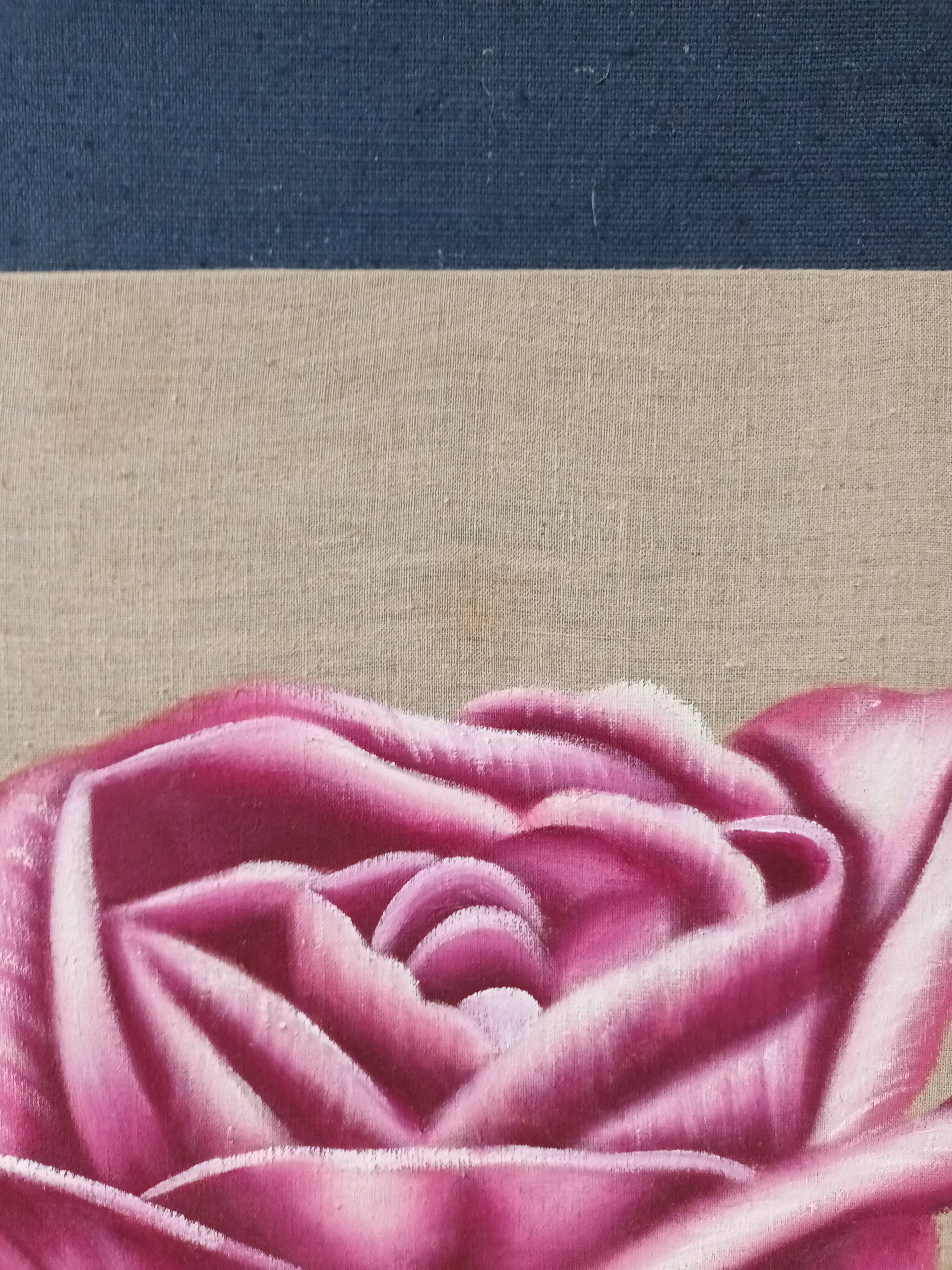 Pair of floral canvas