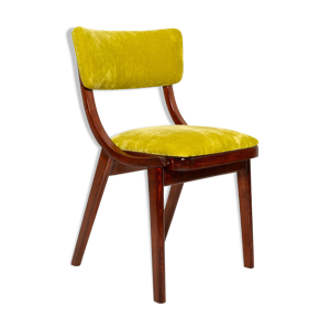 Chaise Mid-Century Moderne, - 1960 velours